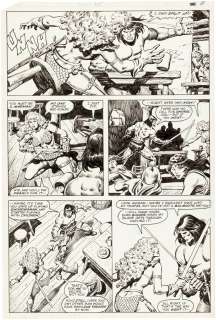 "CONAN THE BARBARIAN" VOL. 1 #115 COMIC BOOK PAGE ORIGINAL ART BY JOHN BUSCEMA & ERNIE CHAN. | Hake’s