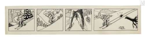 Dubois, Claude (1934... | Neige/Ski - Strip original humoristique en 4 cases... | Maison Good