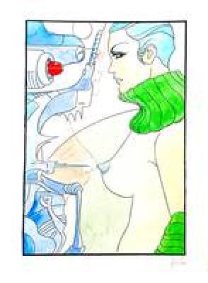 Leone Frollo | Original illustration cm. 23x31. Signed. Mint. Code 2325. | Segni e Disegni