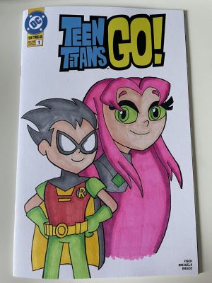Jacob Wilcox | Teen Titans Go! Blank Cover by Jacob Wilcox | Raremarq (Buy It Now)