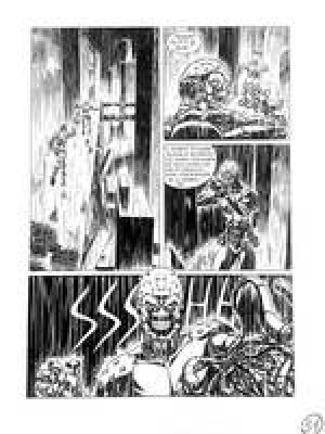 Roberto de Angelis | Original page for Nathan Never. Cm. 30x40. Ink. Mint. Code 2362. | Segni e Disegni