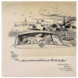 Al Sevenin - Dessin... | Al Sevenin - Dessin Original préparatoire à l’encre... | Arthema Auction