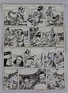  - Kresse, Hans Georg  - Originele pagina (p.3) - Indianenreeks 1 / Les peaux-rouges 1 - De meesters van de donder / Les maîtres du tonnerre - Page volante - (1972) 