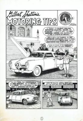 Gilbert Shelton | Gilbert shelton’s Motoring Tips – Rip Off Comix | La Galerie de la Bande Dessinée