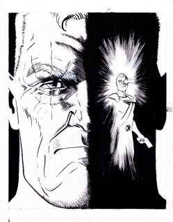 Chris Doray | Cable/ Young Cable Head Pinup | Abel Original Art