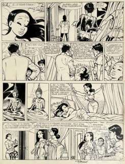 Renaud/Brelan de dames. Planche originale n°25 de l’album… | Dagoty