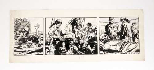 Ribera Julio Strip... | RIBERA Julio Strip en trois cases sur le thème des... | Vermot et Associés