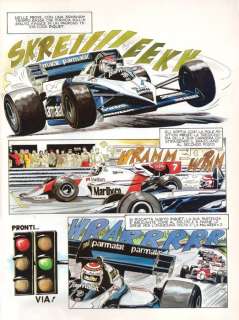 Il Giallo della F 1 - P. Ongaro - original page "GP Olanda" - Page volante (1984) | Catawiki