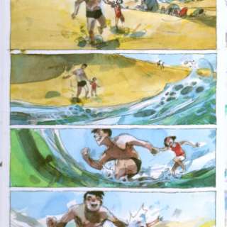 Vincent Bailly | Planche originale « mon père était boxer » | Atelier du 9ème art