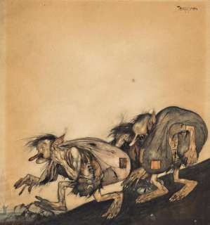 GUSTAF TENGGREN (1896-1970) Trolls departing. | Swann Galleries