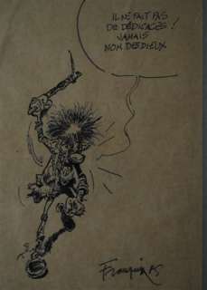 Franquin dedicace ’Oude man met stok’ | Zwiggelaar Auctions