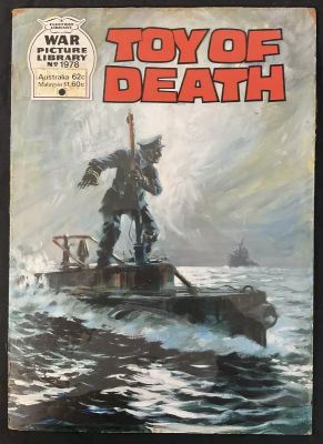 Lot 442 - WAR PICTURE LIBRARY #1978 ’Toy of Death’ (1983) Original comic book cover art by Graham Coton with | Excalibur Auctions