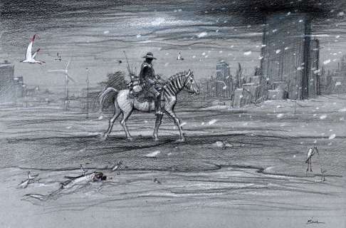 Bilal, Enki (Né... | BILAL, Enki (né en 1951) Animal’Z 25A Crayon gras et... | Coutau Bégarie