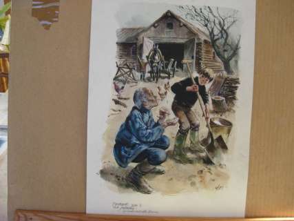 Follet, René - Dessin original en couleur - Zourine | Catawiki