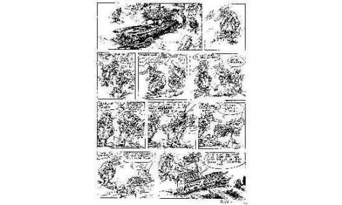 HARDY Marc Â«Pierre TombalÂ». Encre de Chine noire pour le gag 326 de cette | Tessier Sarrou