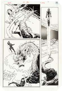 ARAK, SON OF THUNDER #47 COMIC BOOK PAGE ORIGINAL ART BY ADRIENNE ROY.