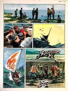 Don Lawrence - Originele pagina in gouache (p.13) - Storm 14 - De Honden van Marduk - Technologie mixte sur un grand format (38 x 50 cm) - (1985) | Catawiki