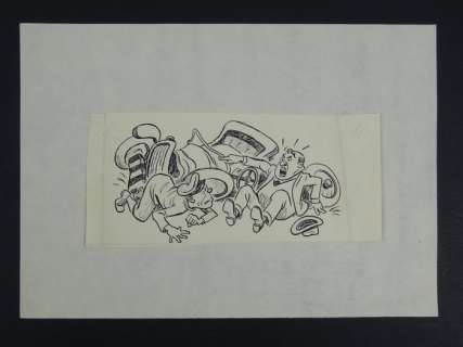 Giovanni Manca - illustraz. originale umoristica - anni ’30 - Page volante | Catawiki