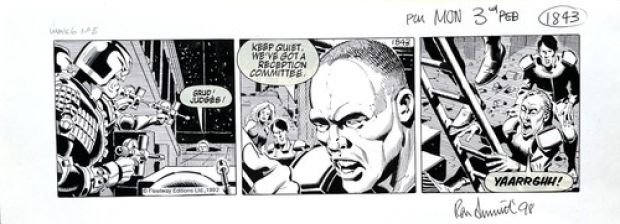 Original Judge Dredd artwork by Ron Smith - ’Grud! Judges!’ | eBay Europe (Buy It Now)