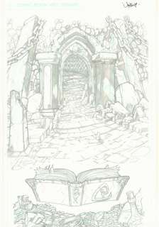 Jonboy Meyers - castle entrance and magic book splash - signed