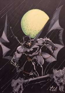 Batman - illustrazione originale - cm 33x48 - Page volante - (2019) | Catawiki