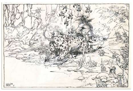 Loisel Régis Loisel Illustration... | LOISEL RÉGIS LOISEL Illustration originale réalisée... | Daniel Maghen Enchères