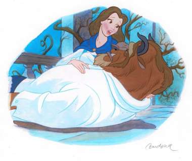 Beauty & The Beast - Original Published Painting - Cardona, Josep Maria - Art original - (1990) | Catawiki