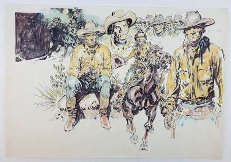 Tex - Calegari - Studio Del Personaggio - Page volante | Catawiki