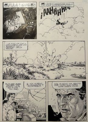 Francisco Solano Lopez, Mario Morhain (Encrage), Walter Osvaldo (Crayonné), Paolo Ongaro (Scénariste), Hector Oesterheld (Concept) | Solano Lopez, El Eternauta, Parte Terza, Epidode 21, planche nº5, 1981. | 2DGalleries