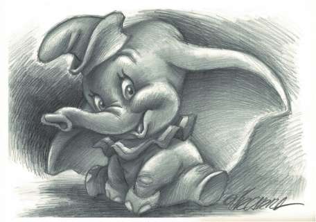Dumbo - A.P. Signed Giclée - Joan Vizcarra - Page volante - EO | Catawiki