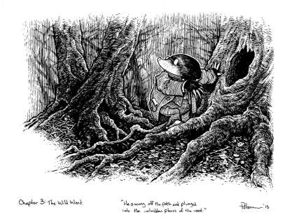 David Petersen | Mole lost in the Wild Wood Original Art | David Petersen