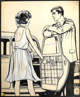 Thé Tjong Khing / Jan Wesseling - Grote originele tekening voor het damesblad Rosita - (1961) | Catawiki