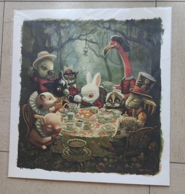 Benjamin Lacombe , A l’heure du thé - special hand embellished, lim. 7/25 | eBay Europe (Buy It Now)