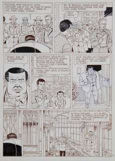 Taymans | Nero Wolfe, planche n°12 au feutre de l’épisode … | Banque Dessinée