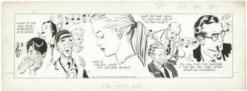 168: Raymond Rip Kirby daily 9/25/50 original comic art | Russ Cochran