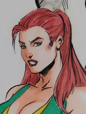 M.C. Wyman -Hawkgirl OOAK Signed - 11x14 Org.Watercolor. Not a Print | eBay US (Buy It Now)