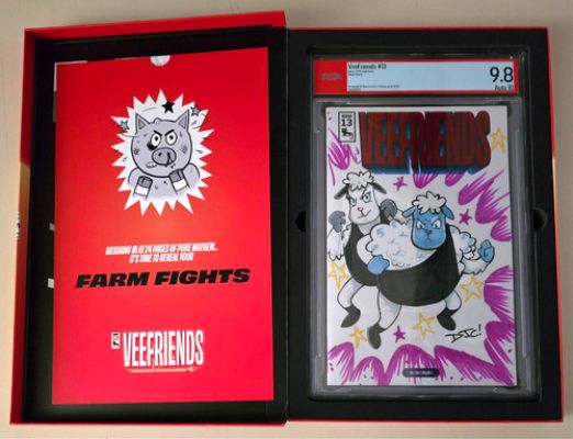 PSA X VeeFriends Comic 13 ULTRA Rare SKETCH COVER 1/1 *DJ Coffman SDCC 2026 9.8 | eBay US (Buy It Now)