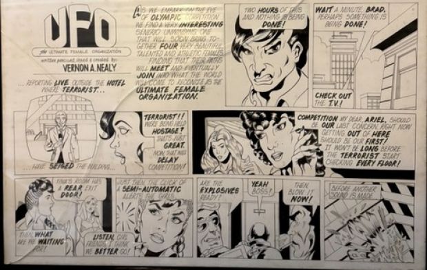 Original Comic Book Art From The 1970’s Entitled UFO The Unified female Org. | eBay US (Buy It Now)