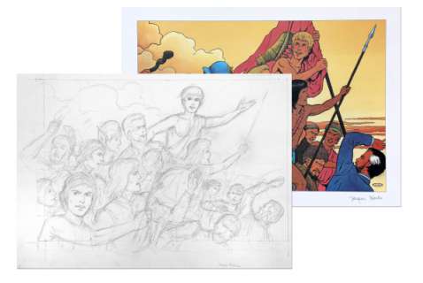 Martin | Illustration Ã  la mine de plomb réalisée pour l… | Banque Dessinée