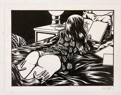 Mezzo Illustration... | MEZZO Illustration pour un ex libris édité en 2008 Encre... | Vermot et Associés