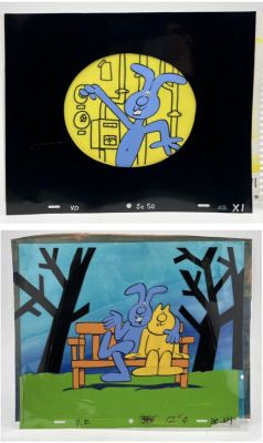 Lot 102 - Two multi-layered animation cels from series 5 episode 4 of Henrys… | misc / divers