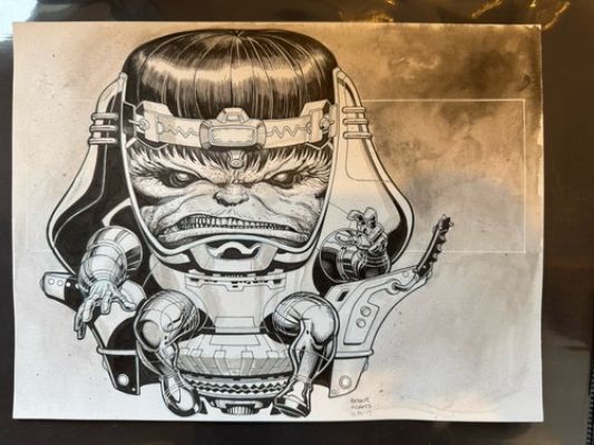 Arthur Adams Original Artwork Marvel M.O.D.O.K. pinup