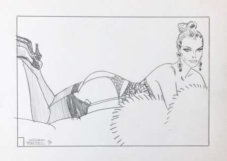 Diabolik - Sergio Zaniboni - illustrazione originale â€œEva Kantâ€ - firmato  - EO - (1990) | Catawiki