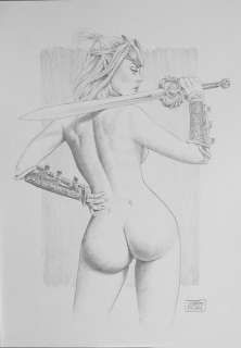 Pin Up - De Luca - original artwork - Page volante - (2019) | Catawiki