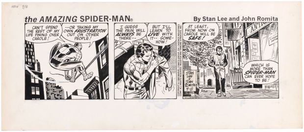 THE AMAZING SPIDER-MAN 1980 DAILY STRIP ORIGINAL ART BY JOHN ROMITA SR. | Hake’s