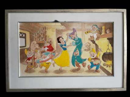 Wilma Van Den Bosch | A Festive Evening – original art | Disneyana Plus
