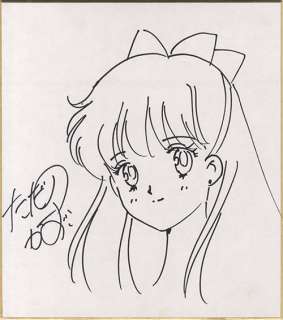 Kazuko Tadano Handwritten shikishi "Sailor Moon" Minako | Mandarake (Big Web)