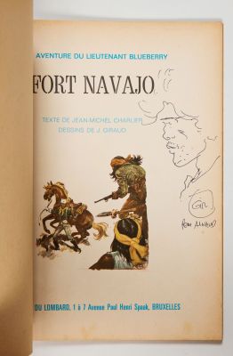 Giraud - Dédicace... | Giraud - Dédicace : Blueberry, Fort Navajo. Edition... | Tessier Sarrou
