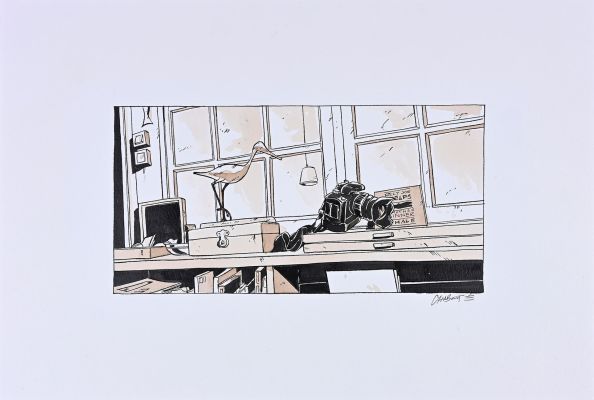 Chaboute, Christophe... | Lot 141 - CHABOUTE, Christophe (né en 1947) Vue d’Atelier : l’oiseau... | Coutau Bégarie