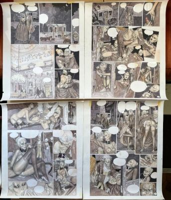 Erich Von Gotha... | Lot 178 - Erich VON GOTHA (né en 1924) Quatre planches originales Crayon... | misc / divers